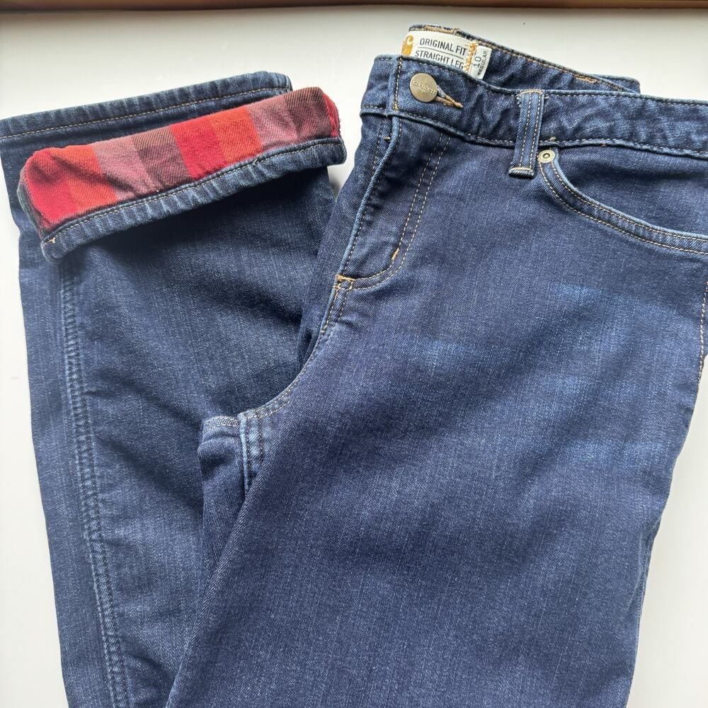 Carhartt Jeans Women's 10 Blue Original Fit Straight Leg Jeans Cowgirl Ranch